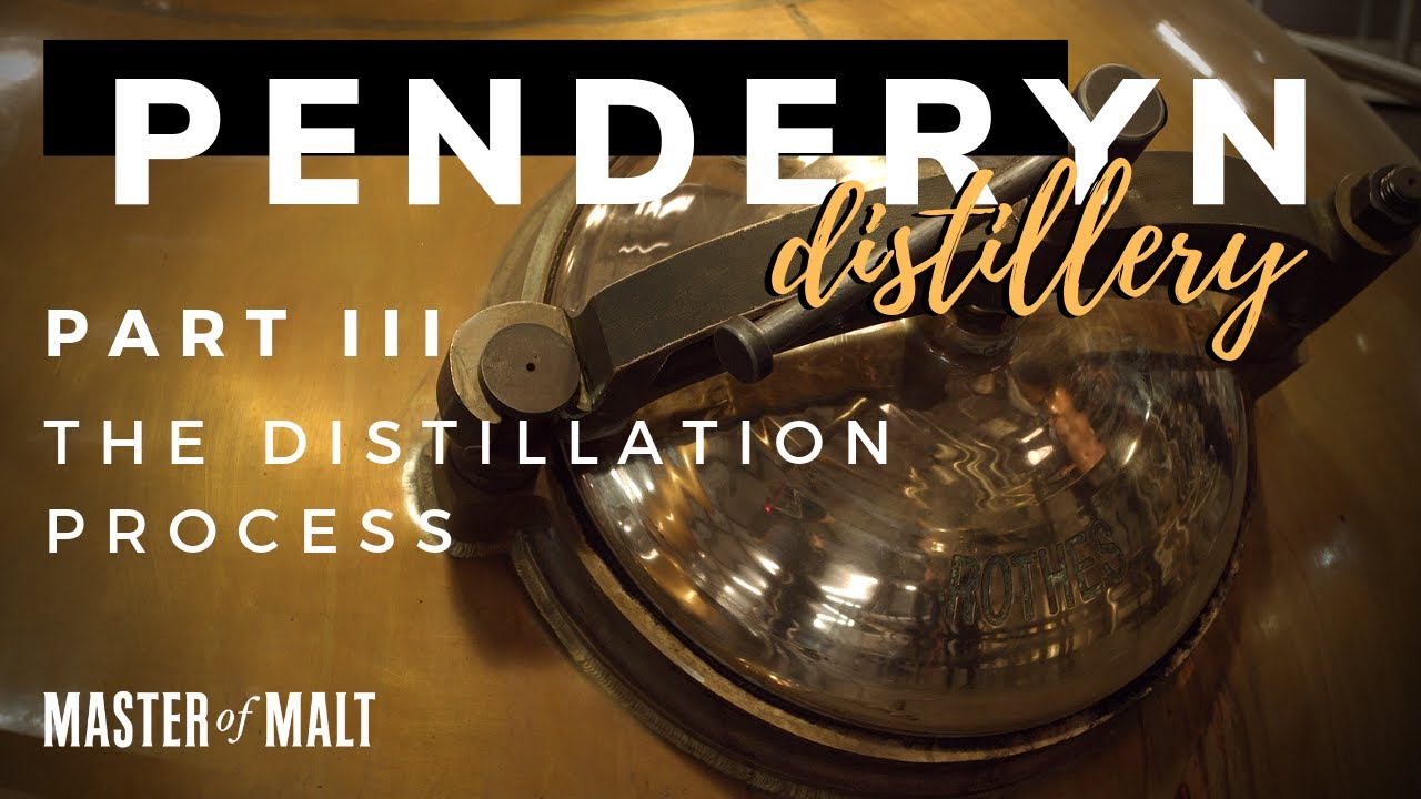 The distillation process at Penderyn Distillery