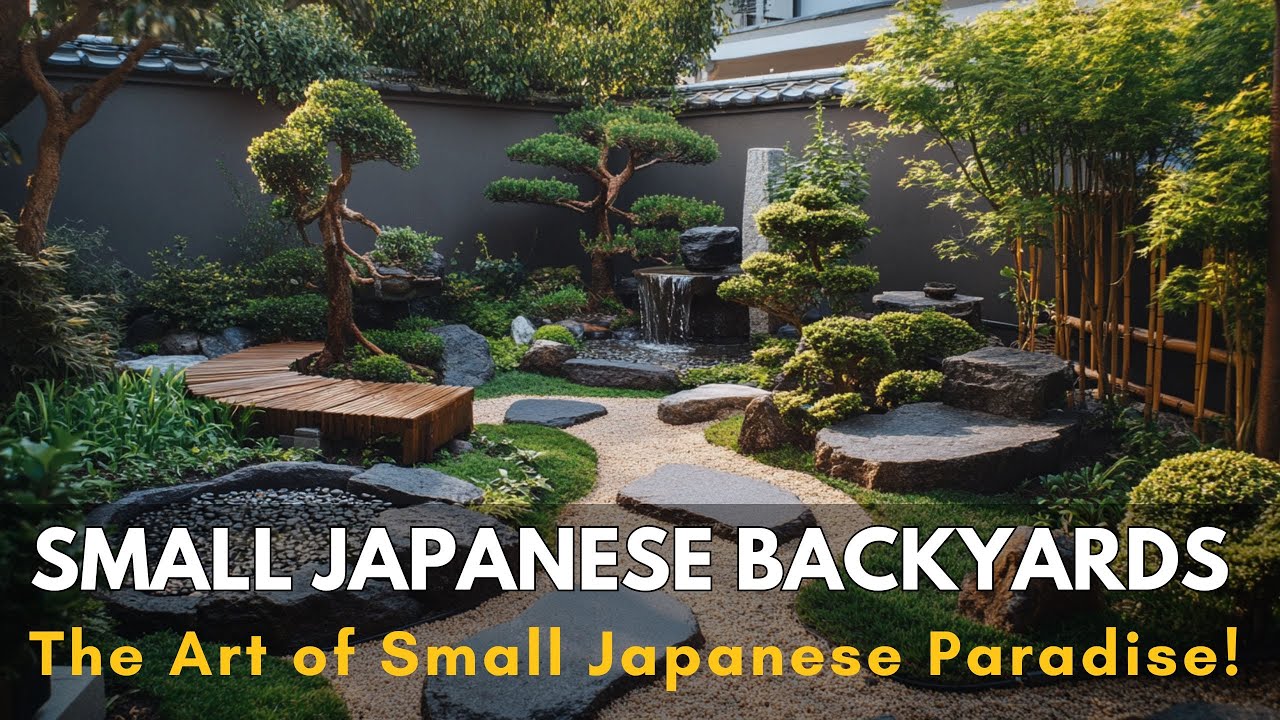 Miniature Havens : Designing Tranquil Japanese Courtyard Gardens in Tiny Backyard Paradises | 4K