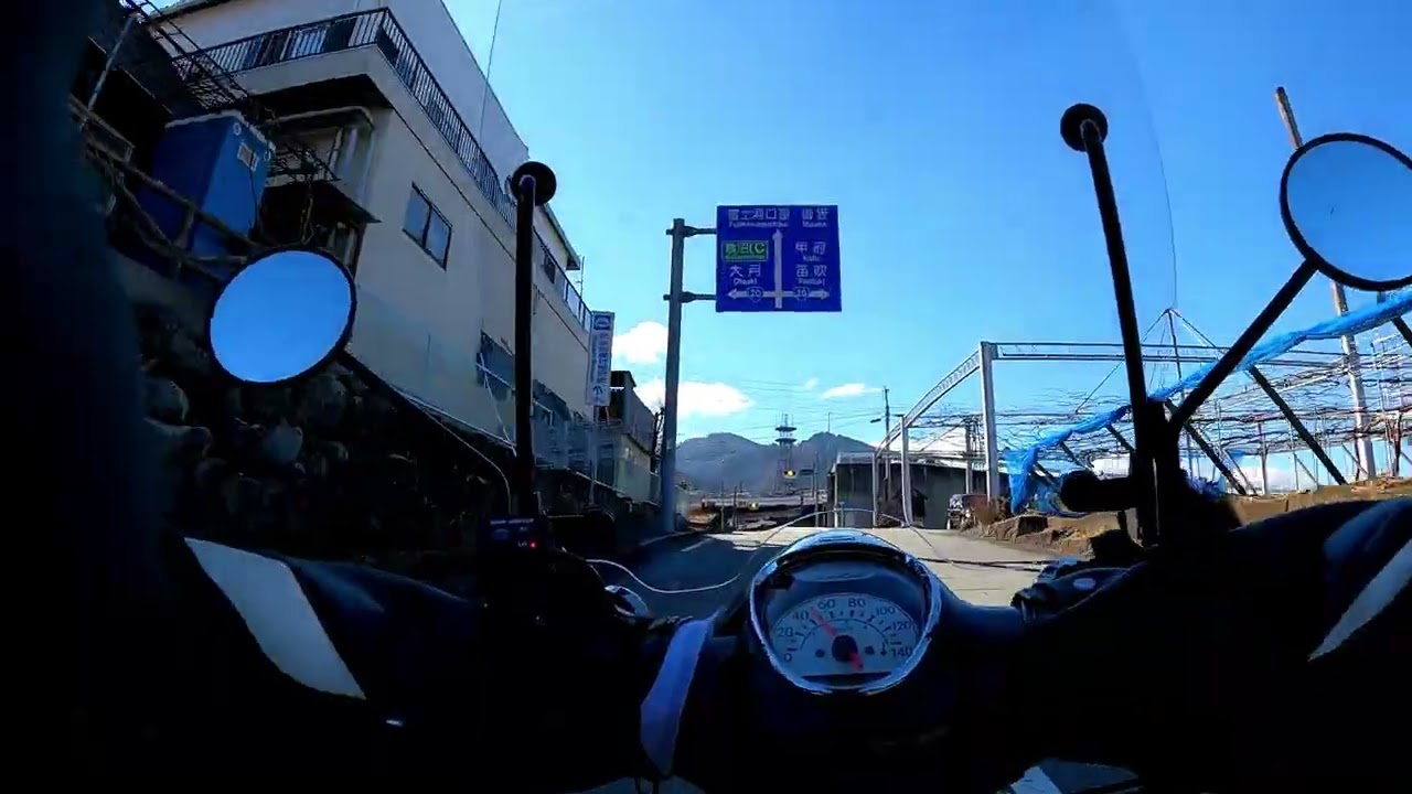 スーパーカブJA59　③　2026年2月26日　納車したJA 59　雨が上がったので試運転してみた　今まで苦労していた上り坂の難なく登る