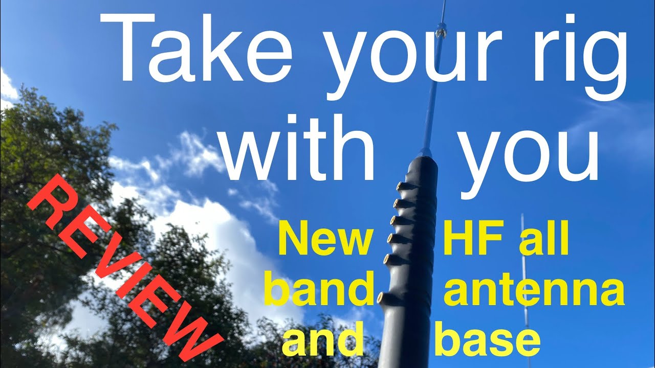 Radioddity HF-008 all band antenna & M916 Heavy Duty magnetic base
