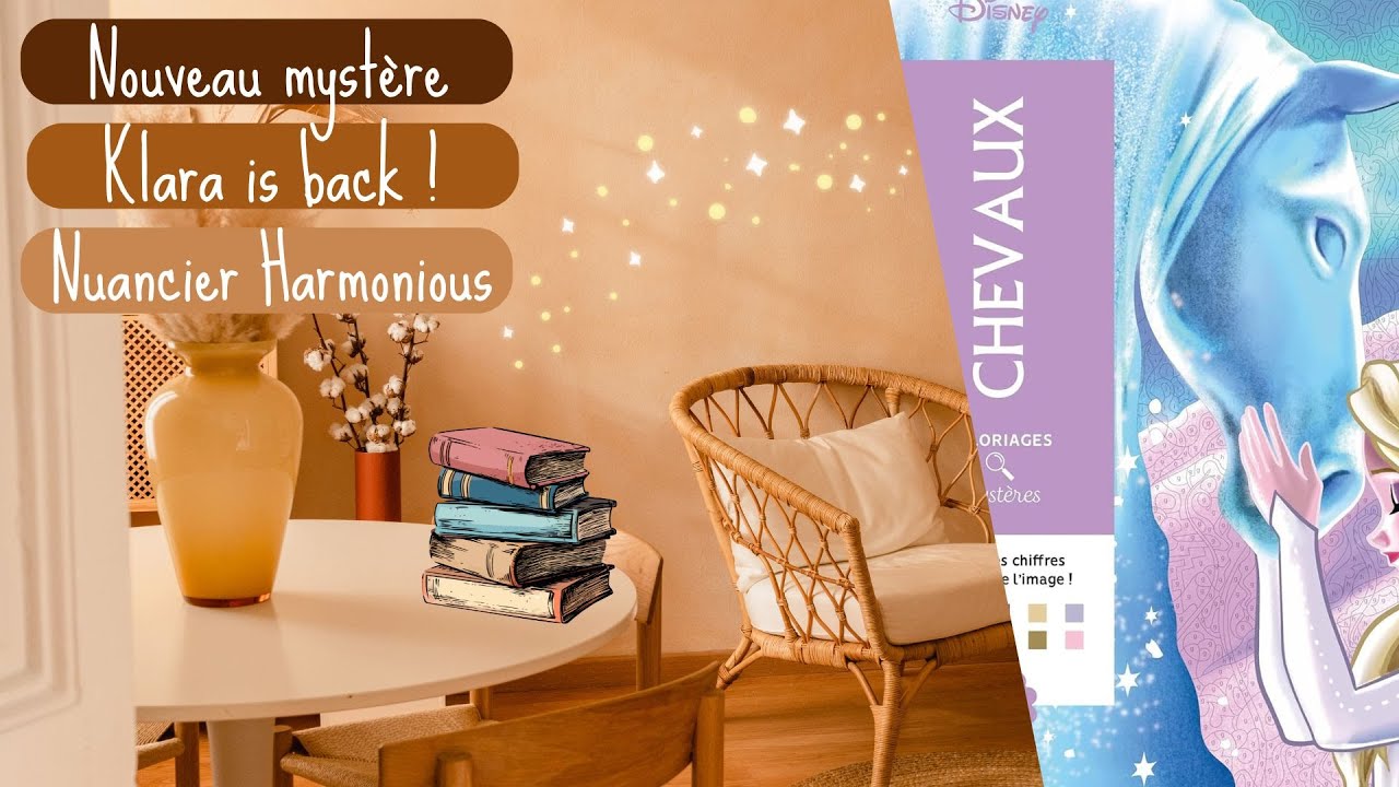 🎨 Nouveau livre mystère, Klara is back! et nuancier des Harmonious 😋📖 | PETITS MOMENTS COLO n°25 🎨
