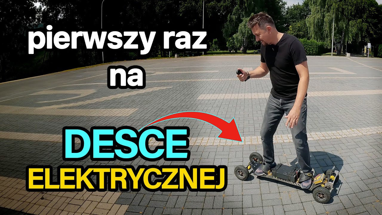 Deskorolka elektryczna - pierwsza jazda w życiu! z  @Proskate  ​