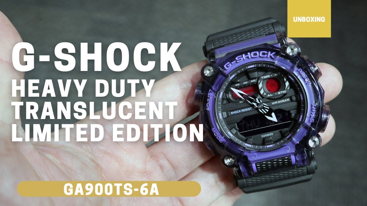 Unboxing G-Shock Heavy Duty Limited Edition Purple Translucent GA900TS-6A