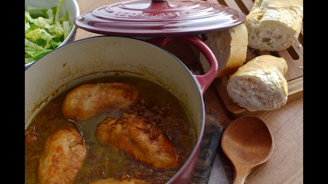 Cocotte de pollo agridulce