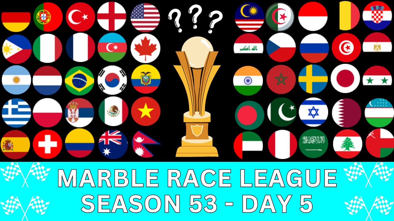 Marble Race League Season 53 DAY 5 Marble Race in Algodoo