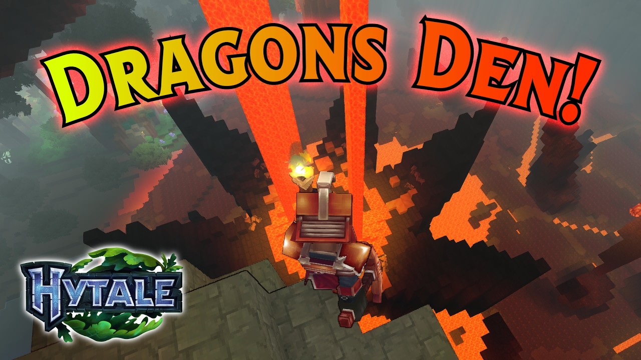 Finding Rare Gems and more in Hytale's Dragons Den!