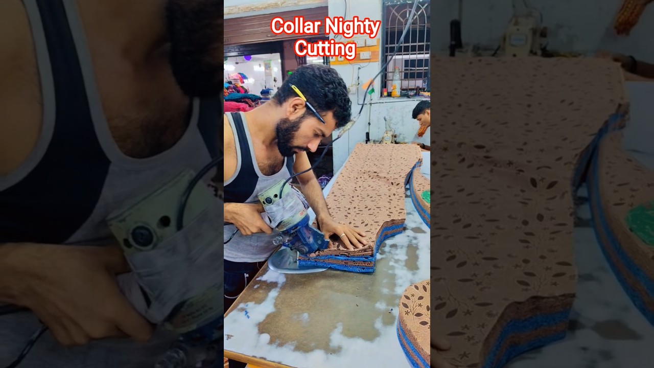 Collor Nighty Cutting.#collarneckdesign #nightyfashion
