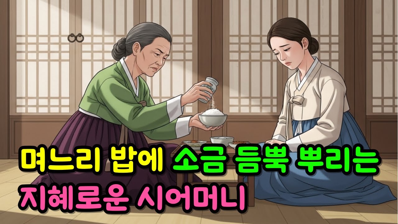 며느리 밥에 소금 뿌리는 지혜로운 시어머니 ㅣ야담 옛날이야기 민담 오디오북 수면동화 전설