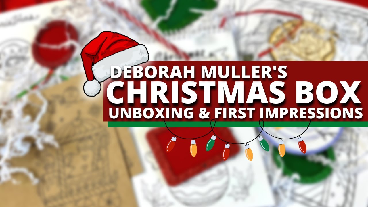 LIMITED EDITION CHRISTMAS BOX - Deborah Muller | Unboxing and First Impressions | Adult Coloring