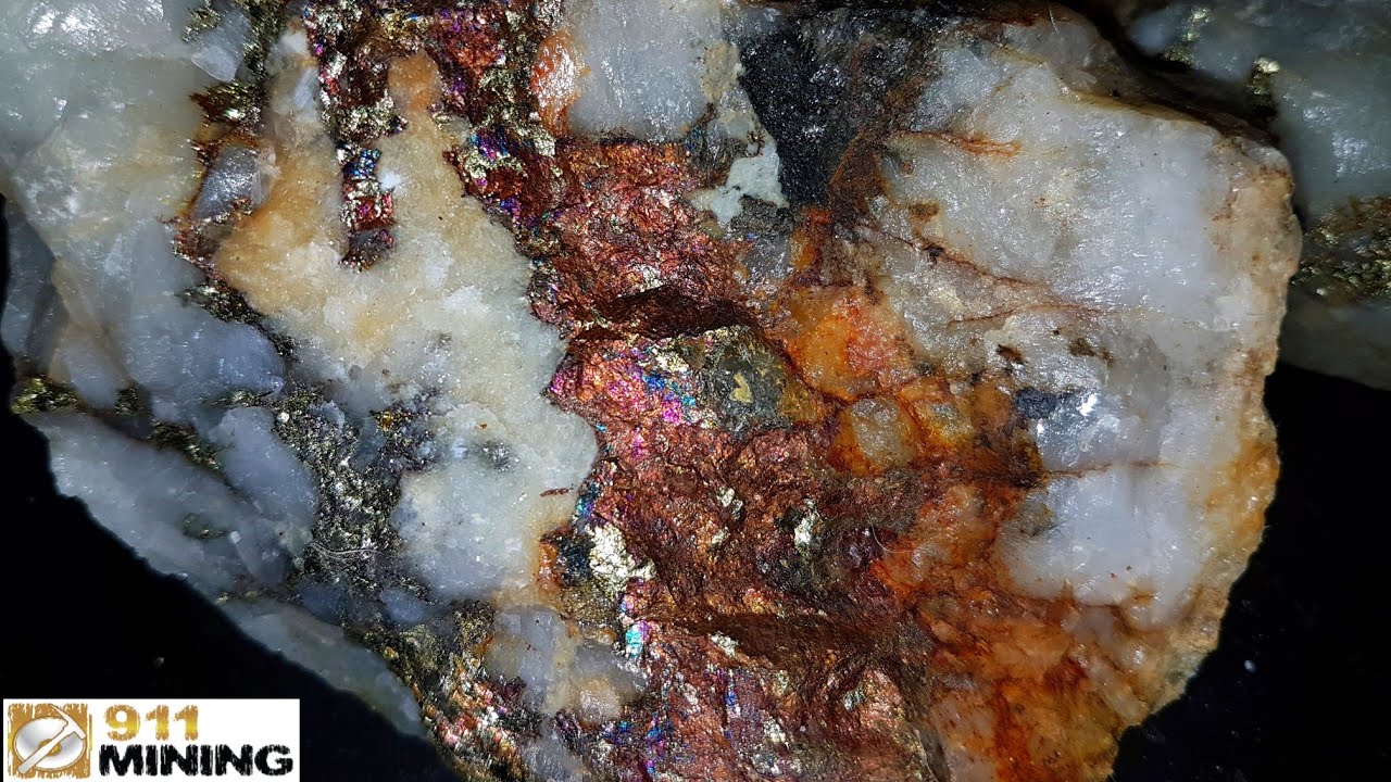 High Grade Gold, Silver & Copper Ore From A Quarry