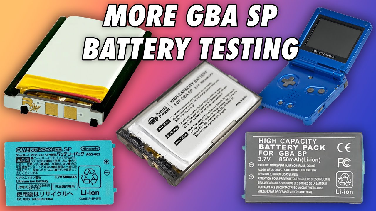 Я нашёл ЛУЧШИЙ аккумулятор GBA SP! | Тесты аккумуляторов SP, часть 2