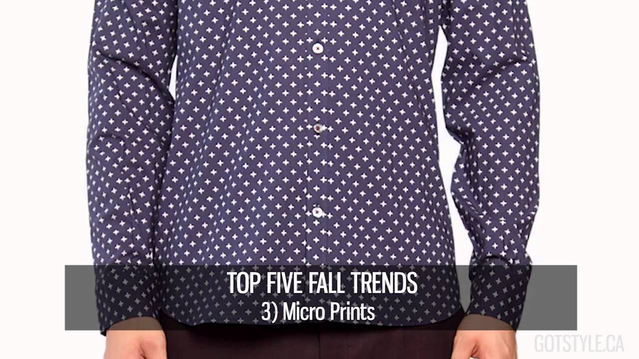 Top 5 Men's Fashion Trends For Fall 2014