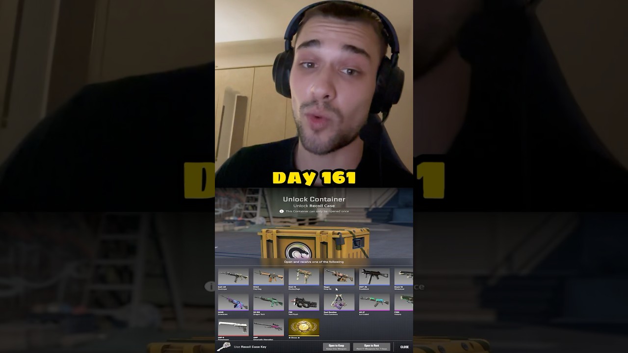 OPENING 1 CASE EVERY DAY UNTIL I GET GLOVES day 161 #shorts #cs2 #csgo #counterstrike #case