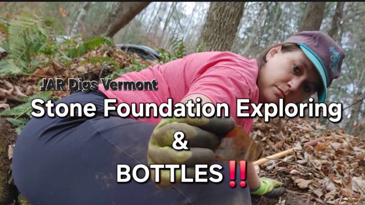 Exploring a Stone Cellar Foundation and BOTTLES❗❗❗