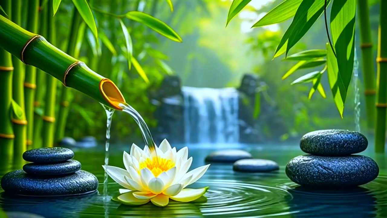 Relaxing Music Sleep for Healing + Water Sounds 🌿 Stress Relief, Deep Sleeping and Study Music
