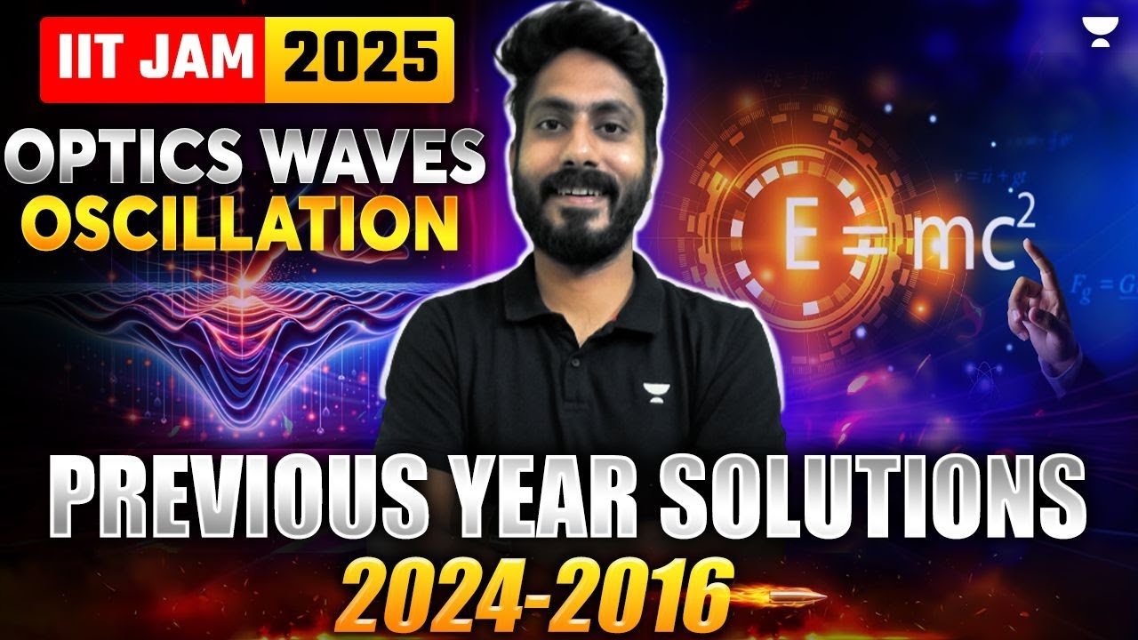 IIT JAM 2025 Optics Waves Oscillation Previous Year Solutions 2024-2016