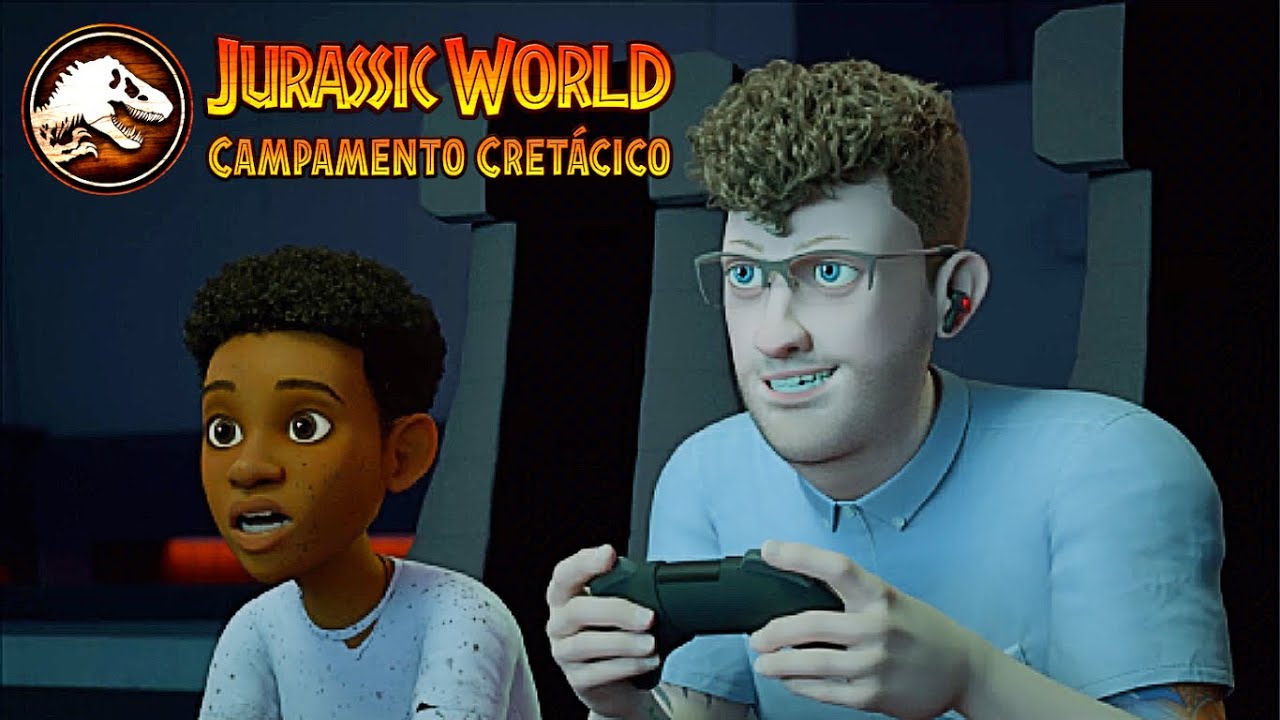 KASH Y DARIUS JUEGAN EL JUEGO DE JURASSIC WORLD | CAMPAMENTO CRETACICO TEMPORADA 4
