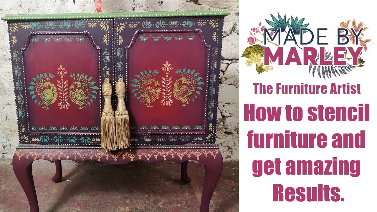 How to stencil furniture and get amazing results