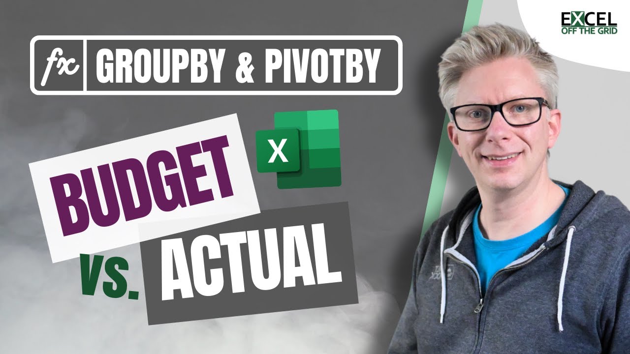 Budget vs Actual with GROUPBY & PIVOTBY - SUPERCHARGE your reporting!