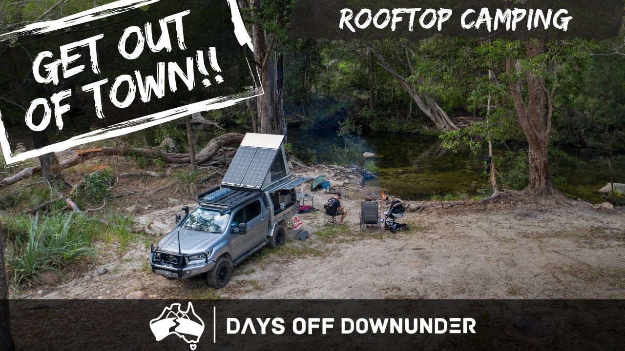 FNQ Free CAMPING in the ROOFTOP TENT by a RIVER | Camp COOK UP'S