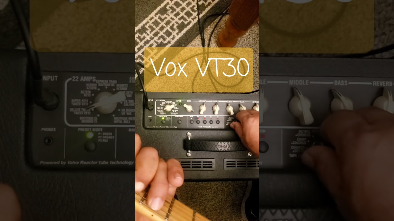 Review Ampli VOX VT30 Se escucha biem