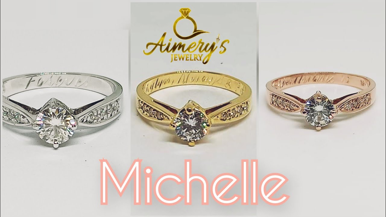 Michelle Design Engagement Ring in 3 different colors