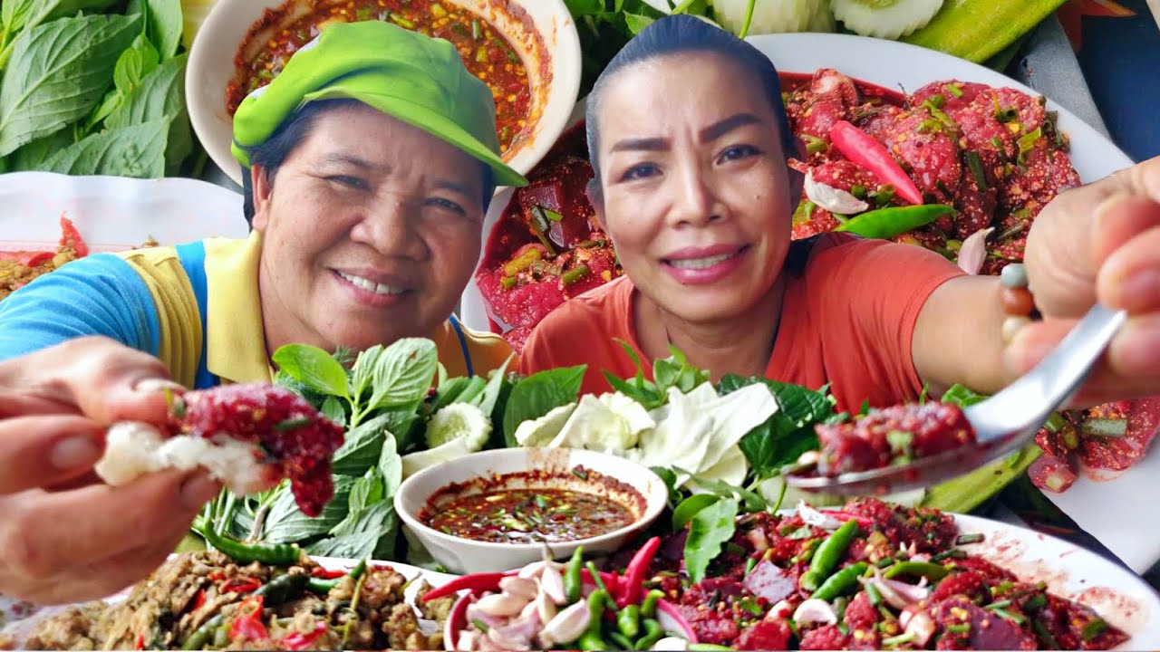 ก้อยเสือใส่ตับ.หมกสมองงัวหอมใบตองผักอีตู่สองสาวเหลือน้อยพาลุย l สไตล์นายฮ้อยเผือก