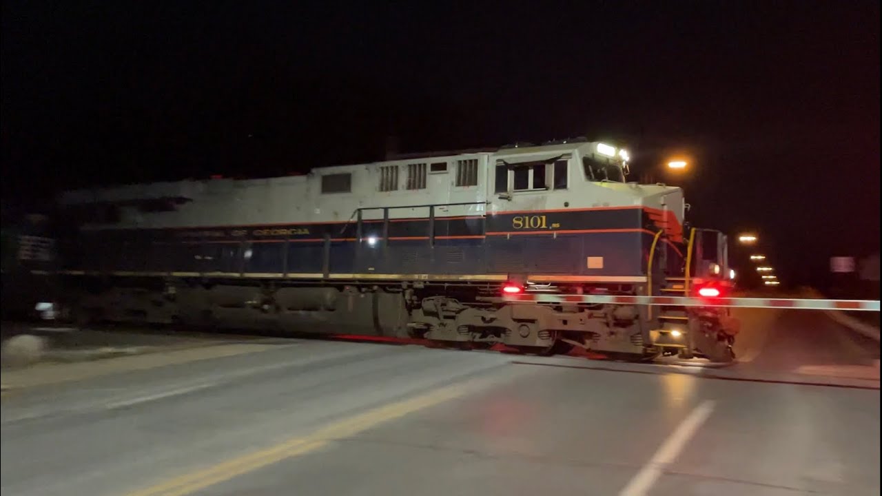 NS 8101 The Central of Georgia Heritage Unit leading 14Z on the NS Sunbury Line in Catawissa PA