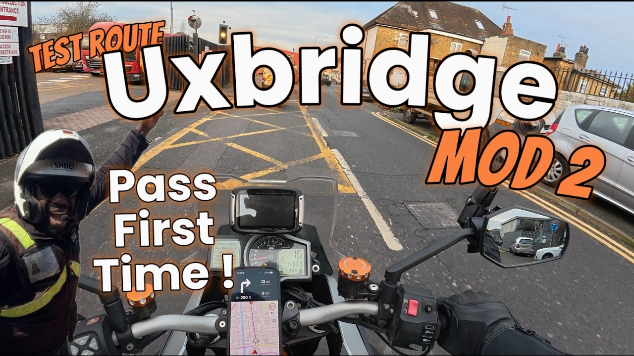 2026 Motorcycle Module 2 Uxbridge Test Centre Route: Qualified Instructor Commentary Ride 1