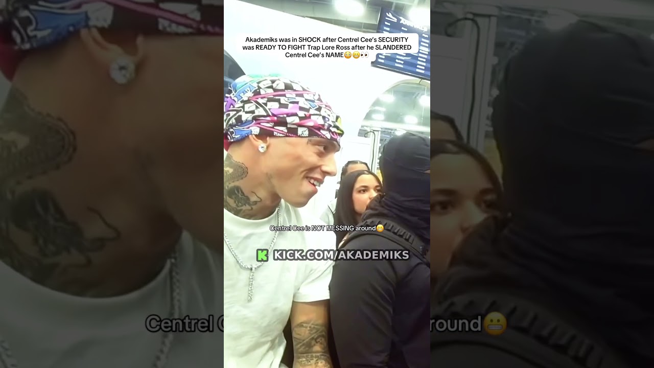 Central Cee&rsquo;s security was about to fight Ross#akademiks #centralcee #traploreross #streamclips