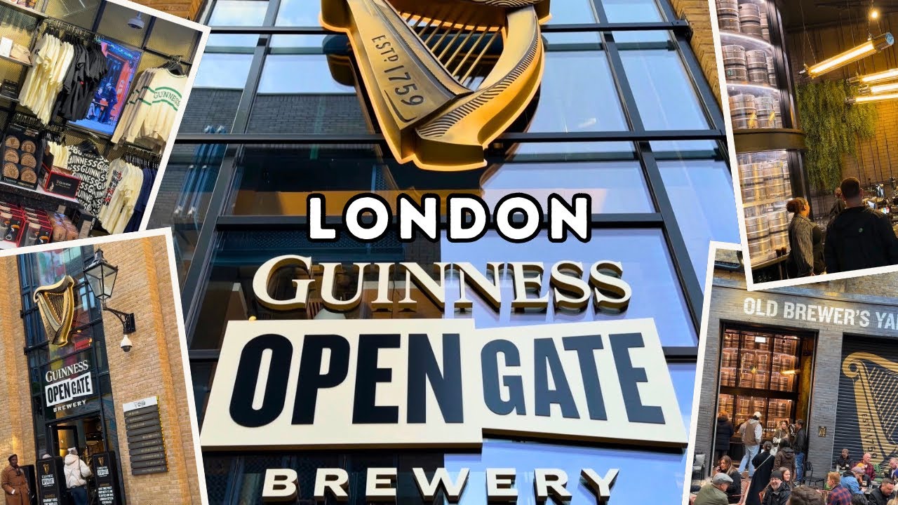 Guinness Open Gate Brewery, London | Courtyard Bar & Shops Walkthrough