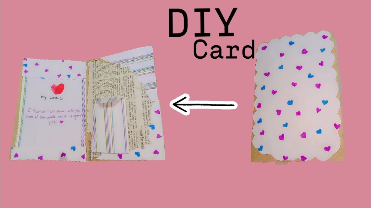 How to make easy card//easy card making #youtubeshorts #diy 