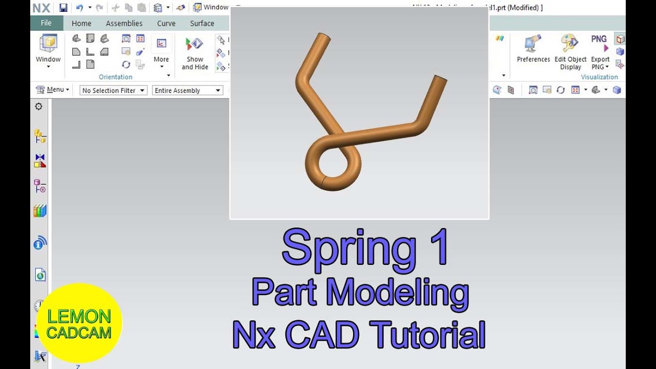 Spring1, Nx CAD