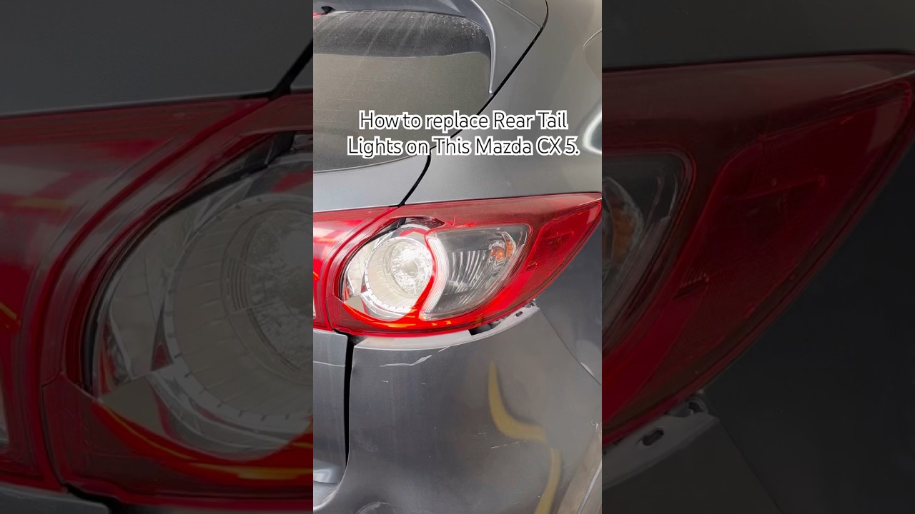 How to replace Broken Rear Tail Light on 12 - 16 KE model Mazda CX 5. 