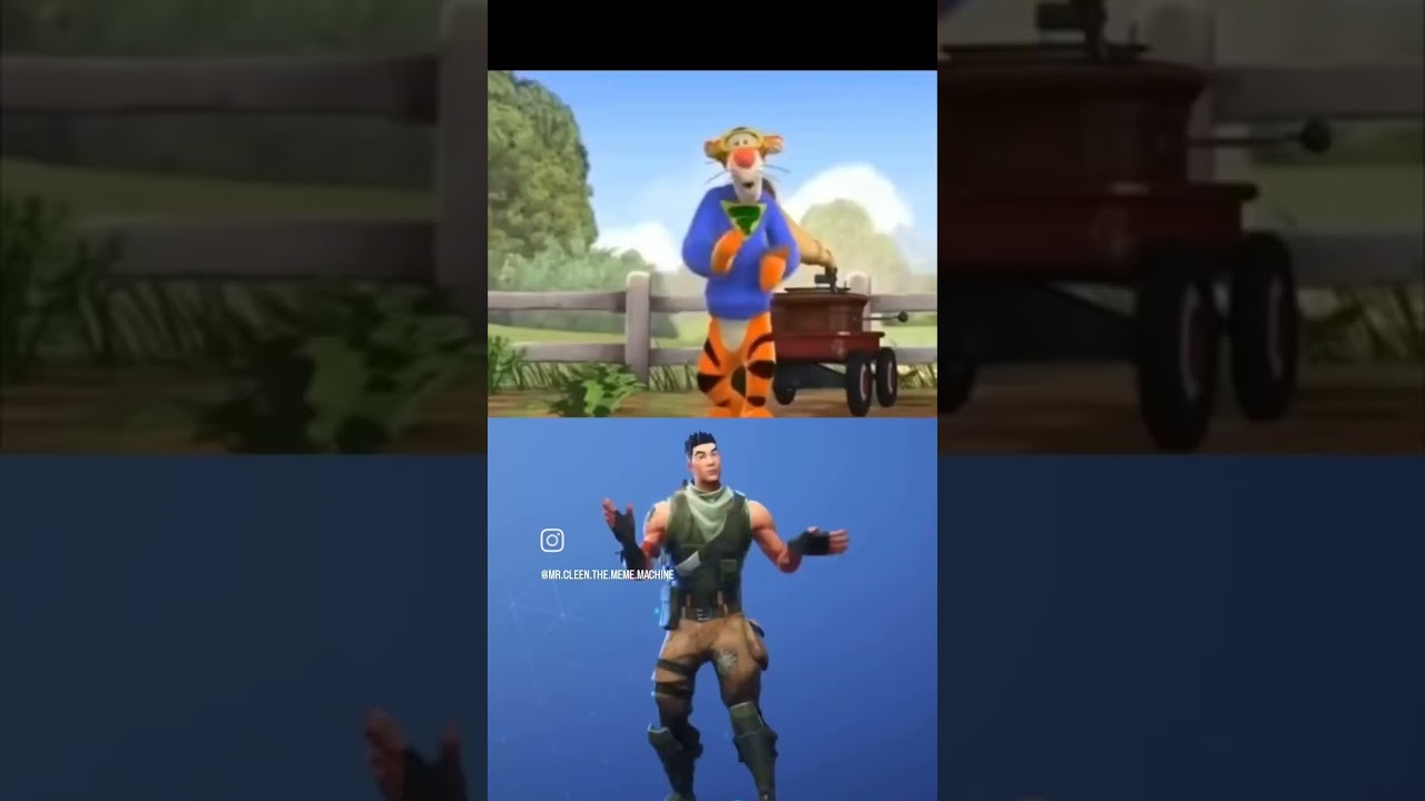 Tigger doing the Fortnite default dance 😂😂