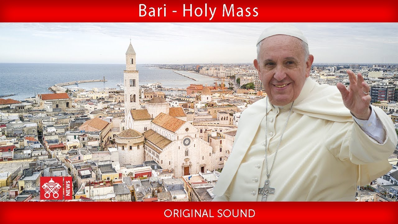 February 23 2020, Pope' visit to Bari-Holy Mass, Angelus -  Pope Francis