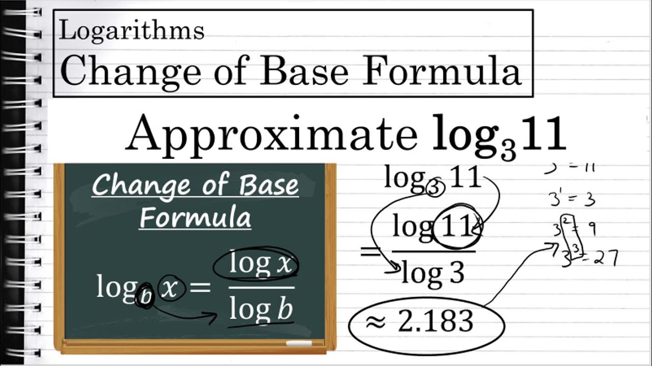 Using the Change of Base Formula to Approximate a Logarithm of Base 3