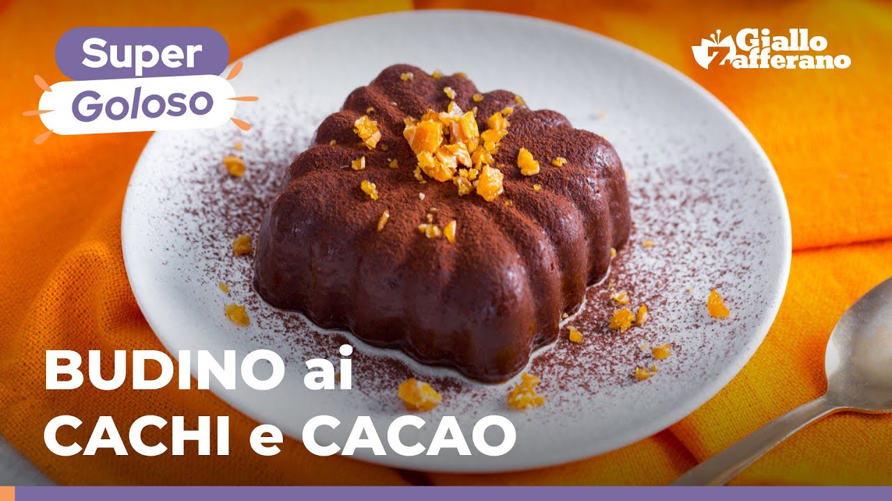 BUDINO ai CACHI e CACAO, soli 2 ingredienti per un dolce al cucchiaio SPETTACOLARE! 🍮😋