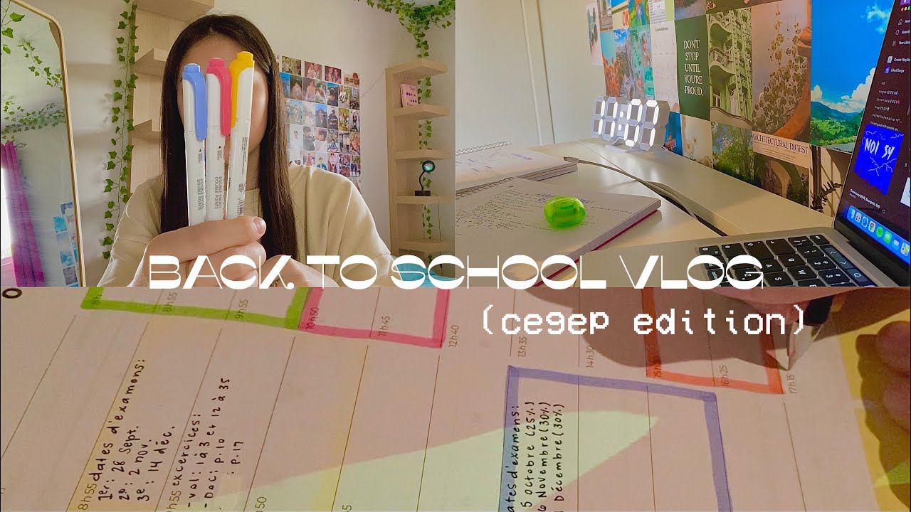 vlog: back to school (cégep, haul yesstyle, haircut, and more) 🏫