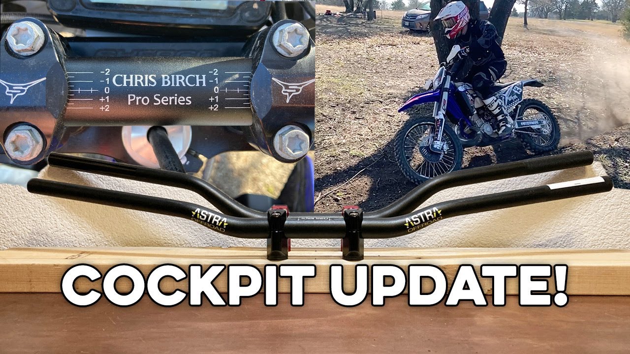 Lowest Dirt Bike Handlebars!! | Chris Birch Pro Series Astra Handlebars installed on the Sherco!