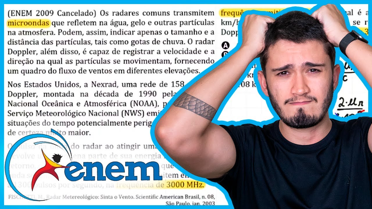ENEM 2009 Cancelado - Os radares comuns transmitem microondas que refletem na água, gelo e outras pa