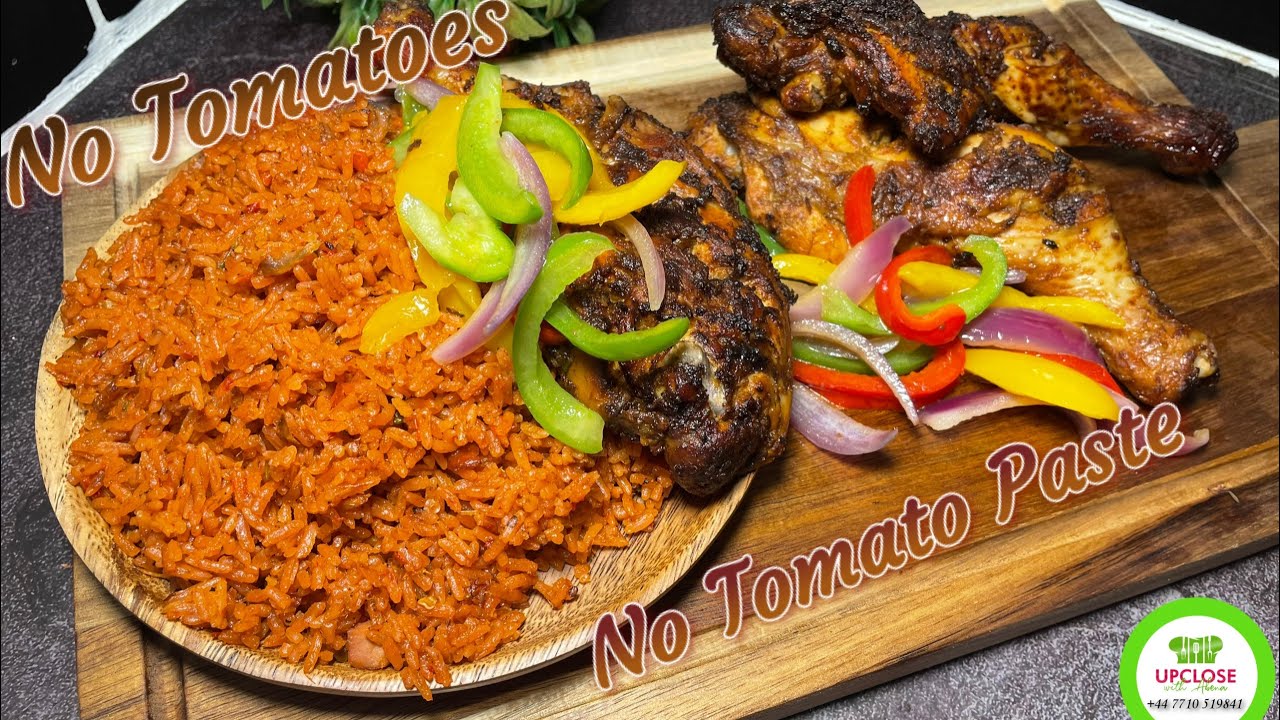 Easy & Delicious No Tomatoes Jollof Rice Recipe| No Tomato Paste Jollof #jollofrice