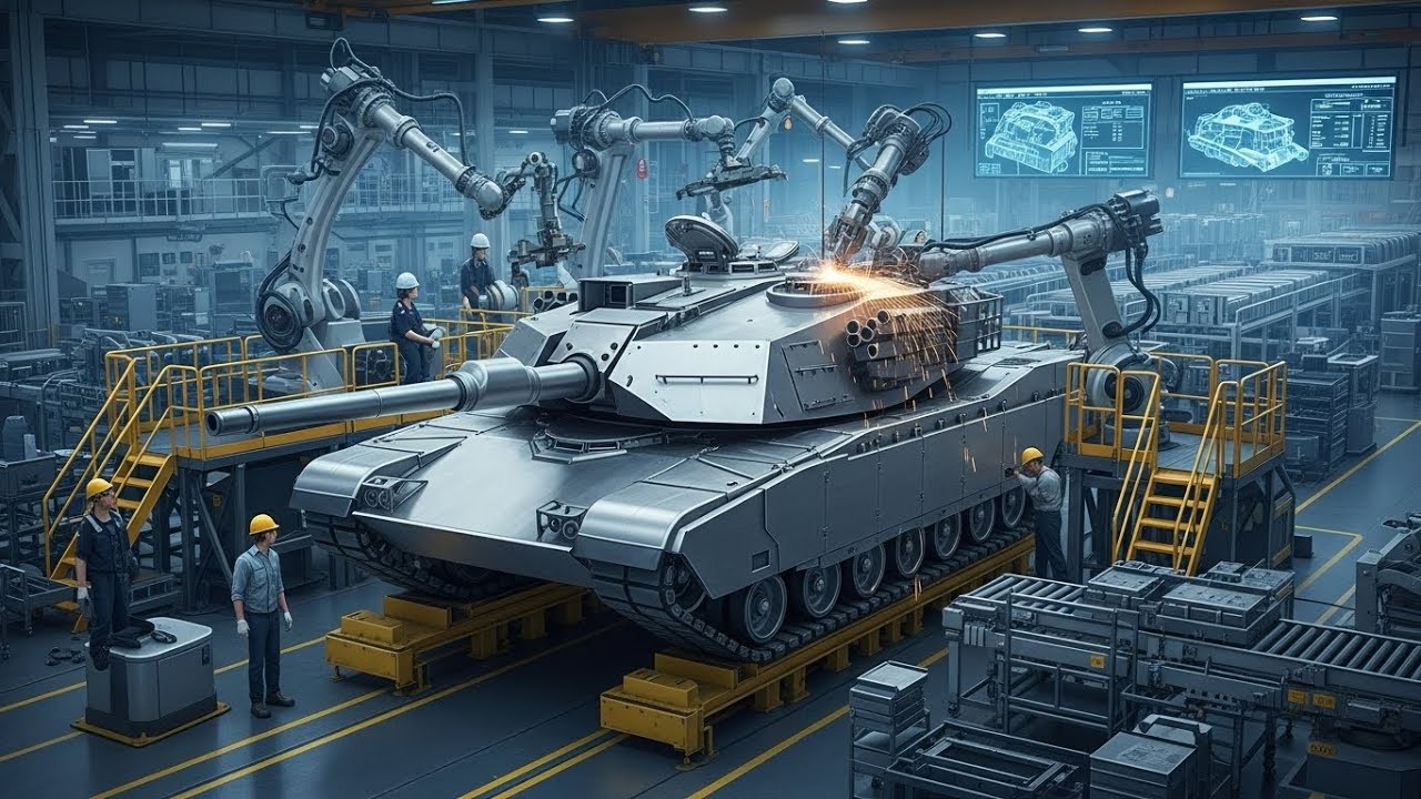 Inside the Extreme Engineering That Builds Modern Battle Tanks from Raw Steel