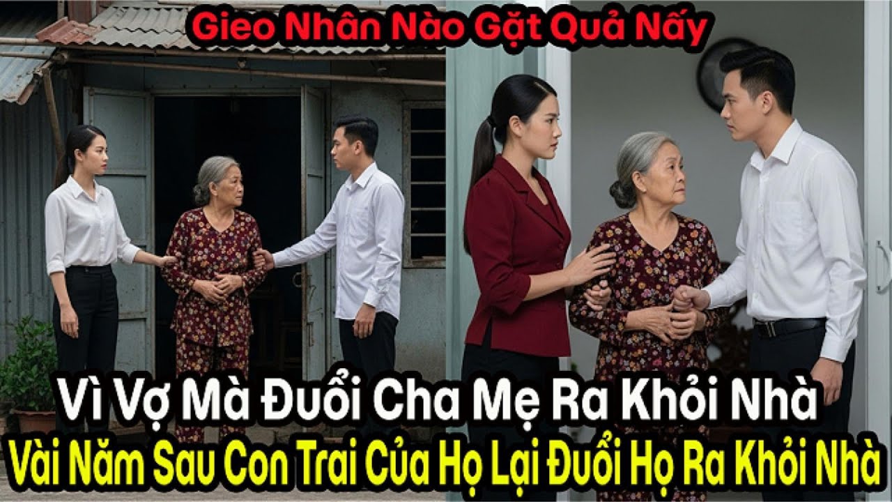 Vì vợ, đuổi cha mẹ già ra khỏi nhà, vài năm sau chính con trai ruột lại đuổi mình đi. Luật nhân quả