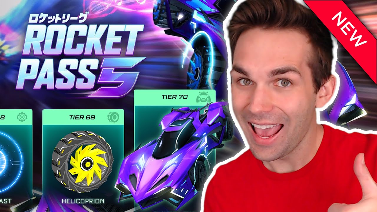 ALL ITEMS FROM THE *NEW* ROCKET PASS 5 (Rocket League Update)