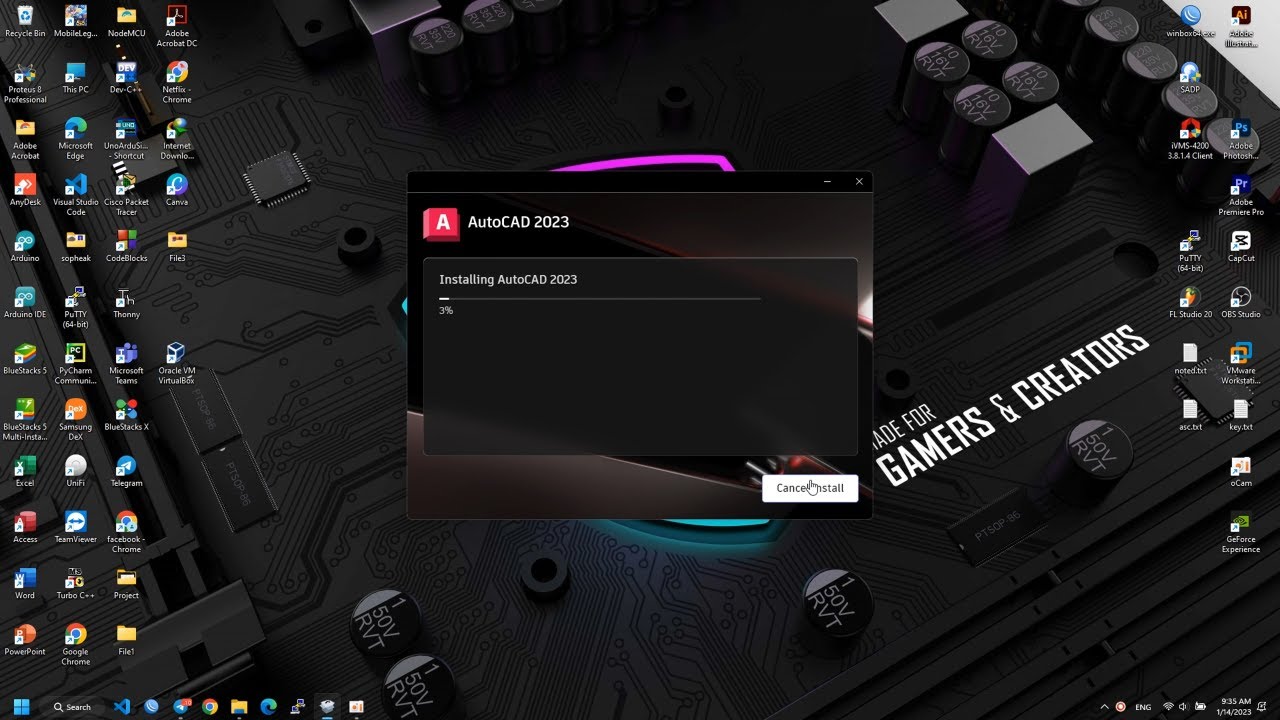 How to Install AutoCAD 2023 : Step by step