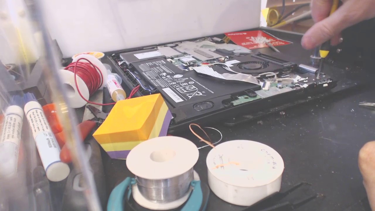 Lenovo Flex 3 3-1480 80r3 Laptop repair fix power jack pushed in broken dc socket