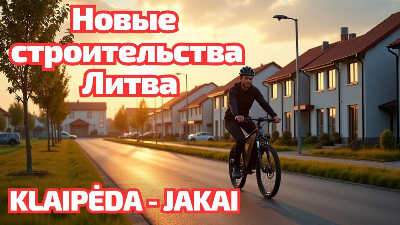 Посёлок Jakai – новые дома и стройки в пригороде Клайпеды #литва #klaipėda