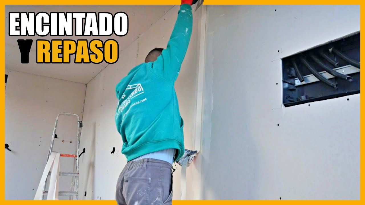 🔶Cómo Hacer el ENCINTADO y REPASO del YESO LAMINADO en Casa Contenedor🔶