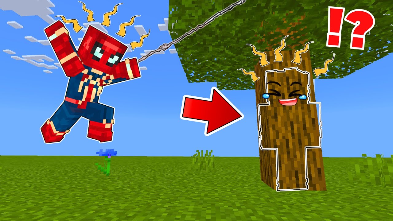 Playing HIDE & SEEK With SPIDERMAN in Minecraft!